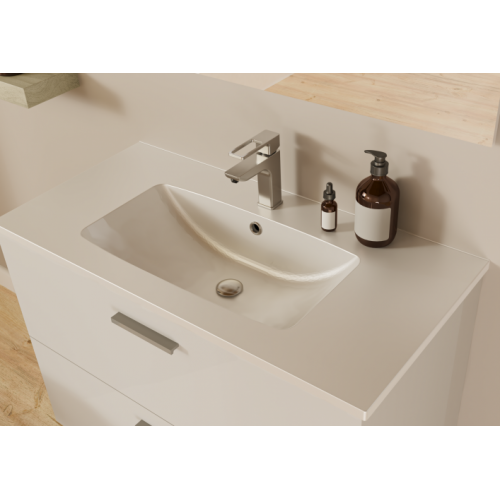 Meuble de salle de bain MINAO 120 en kit Blanc TIXIT_120_TIROIRS_BLANC_VASQUE Meuble de salle de bain MINAO 120 en kit Blanc TIXIT_120_TIROIRS_BLANC_VASQUE