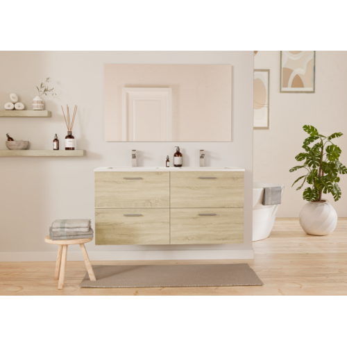 Meuble de salle de bain TIXIKIT 120 en kit Bois Clair Meuble de salle de bain TIXIKIT 120 en kit Bois Clair