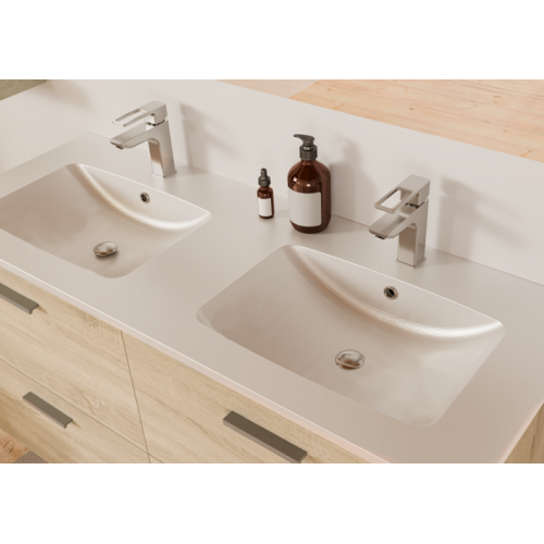 Meuble de salle de bain MINAO 120 en kit Bois Clair TIXIT_120_TIROIRS_BOIS_CLAIR_VASQUE Meuble de salle de bain MINAO 120 en kit Bois Clair TIXIT_120_TIROIRS_BOIS_CLAIR_VASQUE