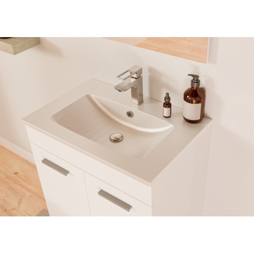 Meuble de salle de bain MINAO 60 en kit - 2 portes - Blanc Brillant TIXIT_60_PORTES_BLANC_VASQUE Meuble de salle de bain MINAO 60 en kit - 2 portes - Blanc Brillant TIXIT_60_PORTES_BLANC_VASQUE