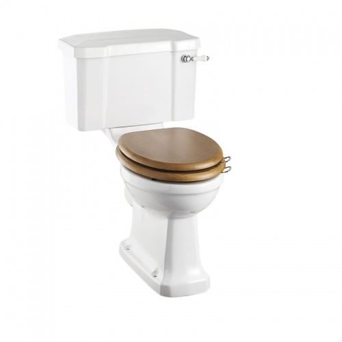 Réservoir WC 510 bas rétro Burlington avec levier chromé/blanc - C1 Close-Coupled-WC_P52BC1_T_4