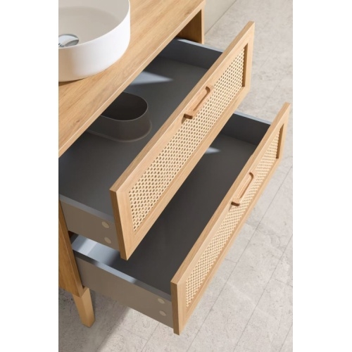 Meuble de salle de bains CANAGE 80cm 2 Tiroirs Canage 80, Grey Color on drawer box 01
