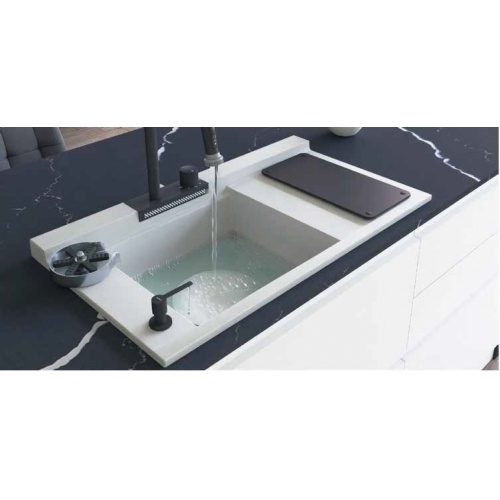 Evier de cuisine multifonctions Blanc et Noir - L910 Evier_2 Evier de cuisine multifonctions Blanc et Noir - L910 Evier_2