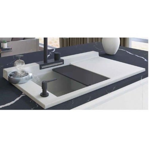 Evier de cuisine multifonctions Blanc et Noir - L910 Evier Evier de cuisine multifonctions Blanc et Noir - L910 Evier