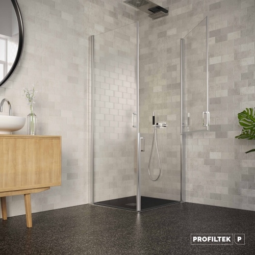 Paroi PMR AS-237 1 porte battante (2 panneaux indépendants) + 1 porte battante - 500 à 1000mm