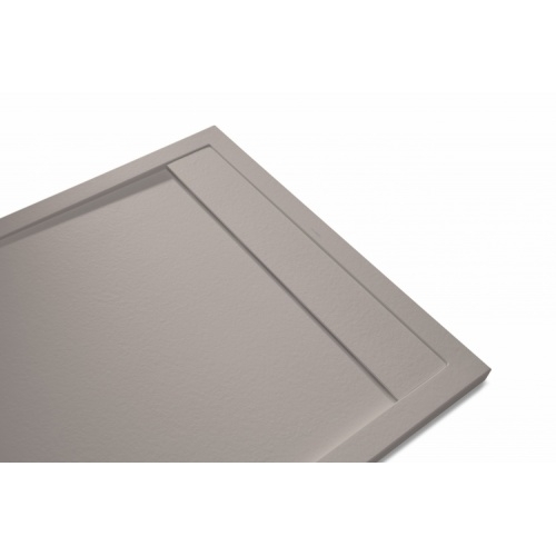 Receveur de douche écoulement linéaire Stone Cover Andromède Fango 90x120 andromeda-Fango_2