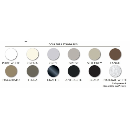 Grille receveur Relief Plus couleur Texture Pizarra Couleur Relief Plus