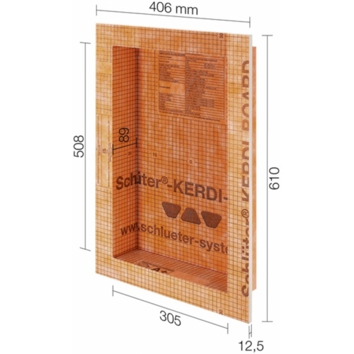 Niche prête à carreler Schlüter KERDI-BOARD-N 305x508 mm* KB12N305508A1 Niche prête à carreler Schlüter KERDI-BOARD-N 305x508 mm* KB12N305508A1