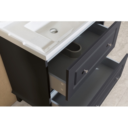 Meuble de salle de bain RETRO 80cm Noir mat RETRO Matt Black-05 Meuble de salle de bain RETRO 80cm Noir mat RETRO Matt Black-05