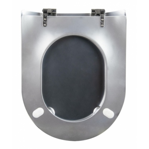 Abattant WOOD Slim Reflet Chrome Brillant - Descente Manuelle 7WD08987701 (3)