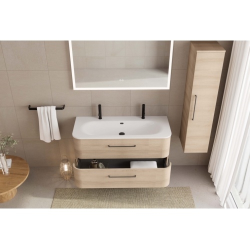 Meuble de salle de bains ECLIPSE 1 grande vasque 120cm Chêne Sable ECLIPSE ZOOM01 HD Meuble de salle de bains ECLIPSE 1 grande vasque 120cm Chêne Sable ECLIPSE ZOOM01 HD