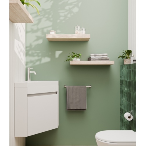 Meuble lave-mains d'angle ANGLEO Blanc Brillant ANGLEO_BLANC_FACE