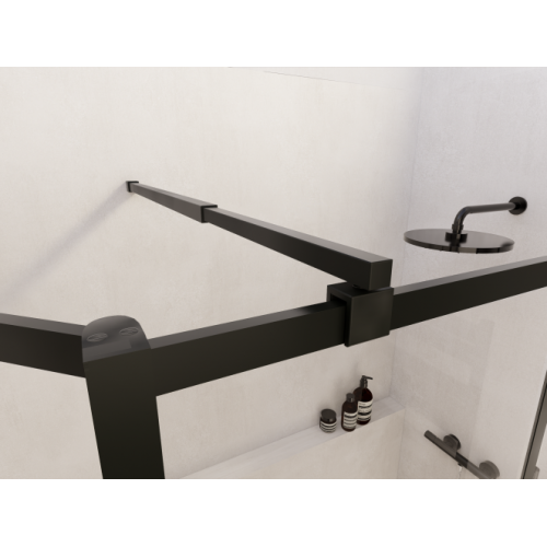 Paroi de douche LOFT BLACK 80 cm + Volet pivotant LOFT battant détail 1