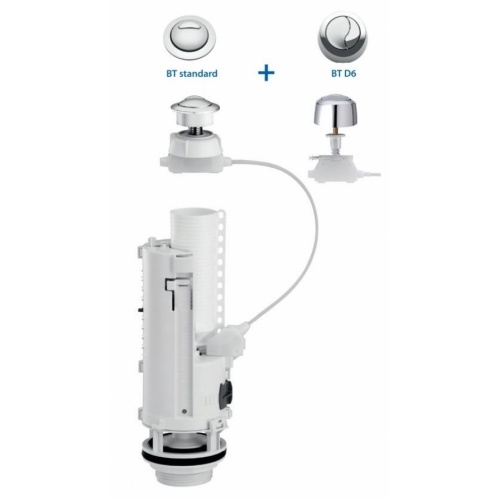 Mécanisme de chasse Optima 50 Câble + bouton de 6 mm