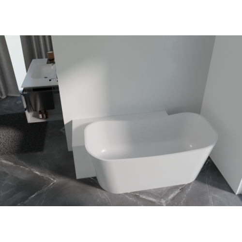 Baignoire SHIP Angle à Gauche avec meuble - 150x70cm - Blanc Mat - Natural Air SHIPAIR_NASUU