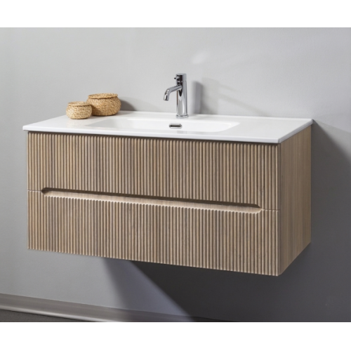 Meuble simple vasque CIRCE 120cm Rovere - Sans miroir