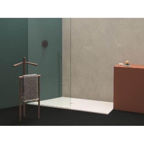 Receveur de douche en céramique SOLODUE recoupable 90x90cm Blanc mat SOLODUE-Azzurra-Blanc (5)