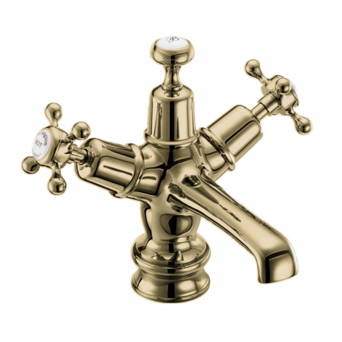 Mitigeur de lavabo Or Claremont Regent avec bonde 