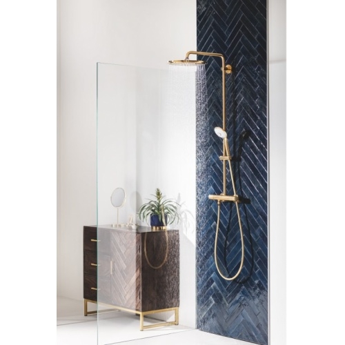 Colonne de douche avec mitigeur thermostatique Euphoria System 310 - Doré - Brushed Cool Sunrise