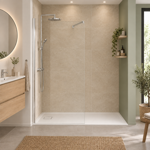 Paroi de douche WALK IN CHROME 80 cm Paroi fixe WALK IN Chromé (5) Paroi de douche WALK IN CHROME 80 cm Paroi fixe WALK IN Chromé (5)