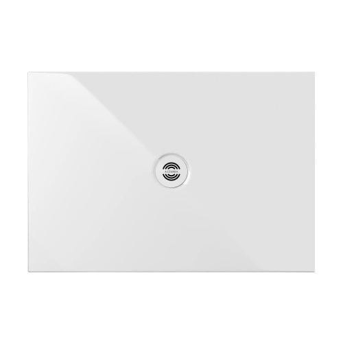 Receveur en céramique recoupable sur mesure Blanc Mat 90x80cm SOLODUE-Azzurra-Ceramica-Blanc