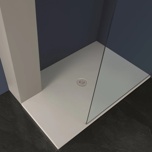Receveur en céramique recoupable sur mesure Blanc Mat 90x80cm SOLODUE-Azzurra-Ceramica-2