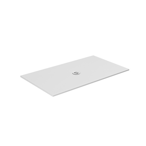 Receveur en céramique recoupable sur mesure Blanc Mat 90x80cm SOL9090CT