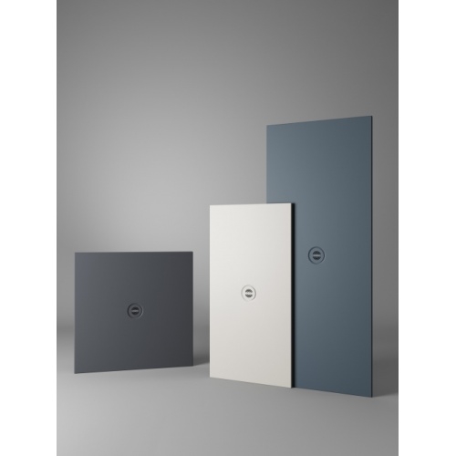 Receveur en céramique recoupable sur mesure Blanc Mat 90x80cm SOLODUE-Azzurra-Ceramica