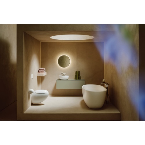 Cuvette suspendue sans bride ALESSI One avec abattant frein de chute Gamme ALESSI Blanc (1)