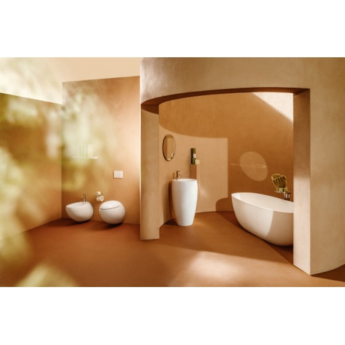 Cuvette suspendue sans bride ALESSI One avec abattant frein de chute Gamme ALESSI Blanc (3)