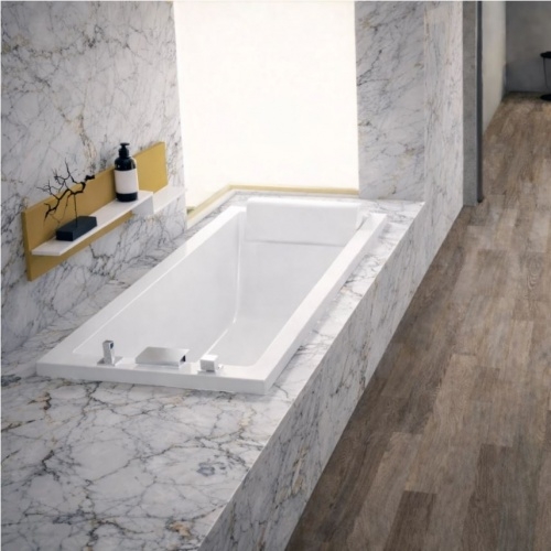 Baignoire rectangulaire CALOS 160x70 sans tablier CALOS ENCASTREE Baignoire rectangulaire CALOS 160x70 sans tablier CALOS ENCASTREE