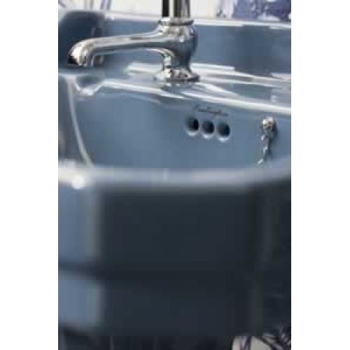 Vasque rectangulaire Edouardien 61 cm Alaska Blue - 3 Trous alaska blue g