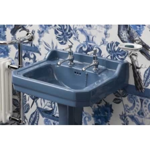 Vasque rectangulaire Edouardien 61 cm Alaska Blue - 3 Trous