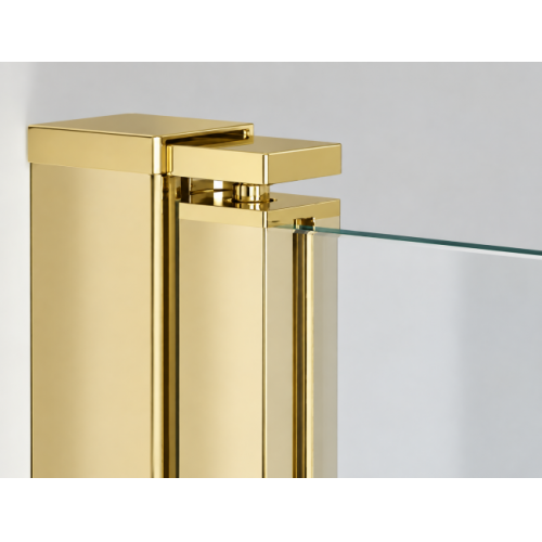 Porte battante en niche HADA Plus HP-310 - Transparent - Or - 69cm HADA PLUS Or profilé Porte battante en niche HADA Plus HP-310 - Transparent - Or - 69cm HADA PLUS Or profilé