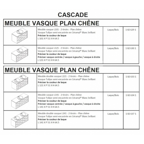 Meuble ondulé Chêne naturel et Anthracite 120 CASCADE - Plan Solid Surface Gamme CASCADE - Plan Chêne Meuble ondulé Chêne naturel et Anthracite 120 CASCADE - Plan Solid Surface Gamme CASCADE - Plan Chêne