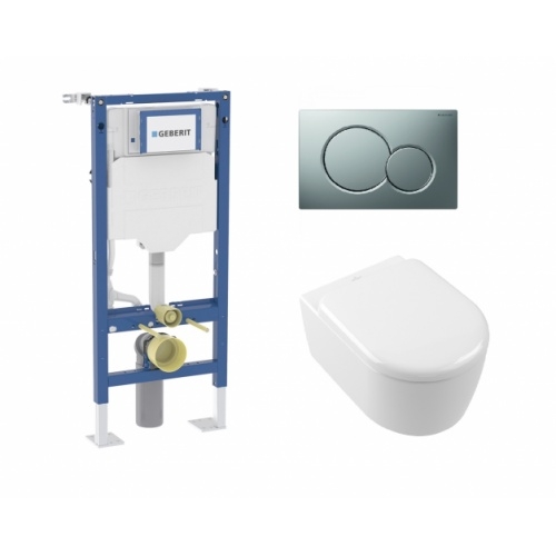 Pack WC Geberit UP320 + Cuvette Skyla TwistFlush + Sigma Chrome Mat