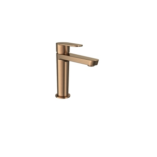Mitigeur de lavabo mi-haut ALEXIA Cuivre Brossé - 360401CUC*