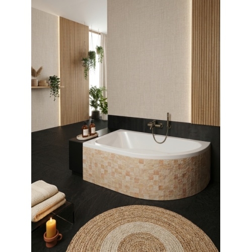 Baignoire asymétrique POP 160x100 cm - Gauche - SANS Tablier