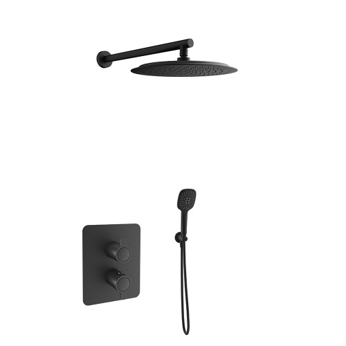 Pack Douche Encastré Thermostatique Blautherm Noir Mat - 948722RP300NM