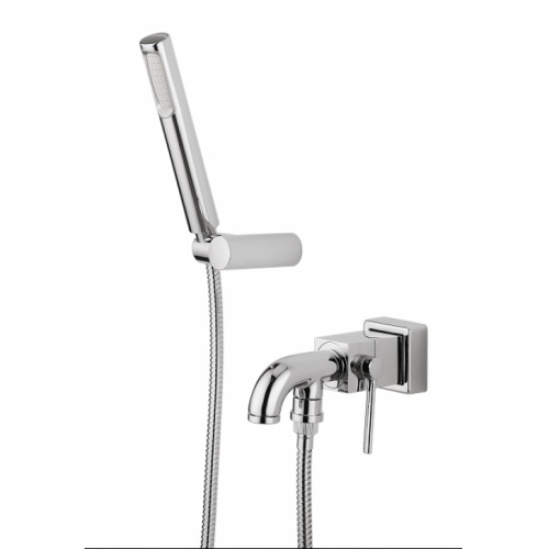 Mitigeur bain-douche à encastrer chromé CUBE