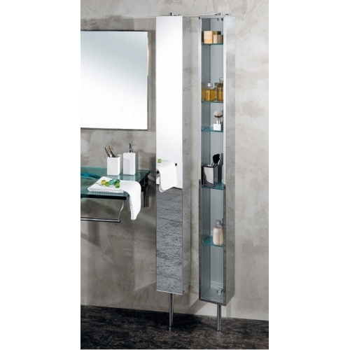 Armoire tournante en Inox avec miroir - PK51506 1226 Armoire tournante en Inox avec miroir - PK51506 1226