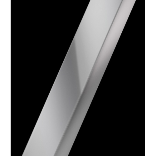 Porte pivotante + fixe en alignement Young 2.0 G+F 170cm Aqua Silver Profilé silver