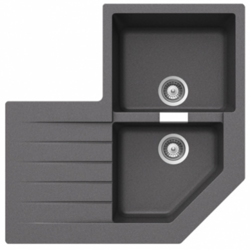 Evier de cuisine d'angle PRIMUS 2 Cuves Croma - EV22431PC Primus angle croma