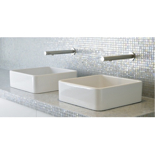 Mitigeur lavabo mural encastré bec court Inox STICK 83793 2