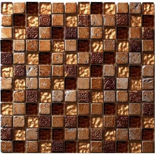 Plaque de mosaique Elbe Carrelit en pierre et verre