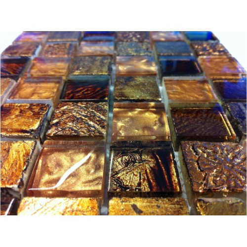 Plaque de mosaique Elbe Carrelit en pierre et verre Elbe detail