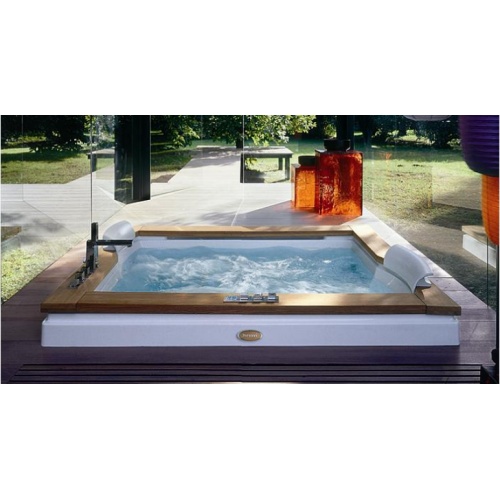 Baignoire balnéo 2 places AURA PLUS 180x150 Teck JACUZZI Auraplus 2bd Baignoire balnéo 2 places AURA PLUS 180x150 Teck JACUZZI Auraplus 2bd