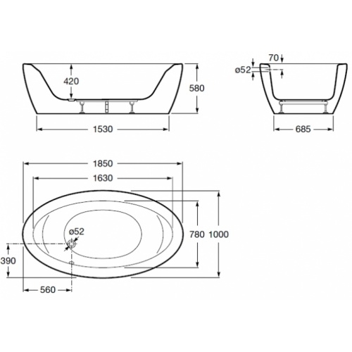 Baignoire îlot monobloc Georgia One Piece Georgia one piece code Baignoire îlot monobloc Georgia One Piece Georgia one piece code