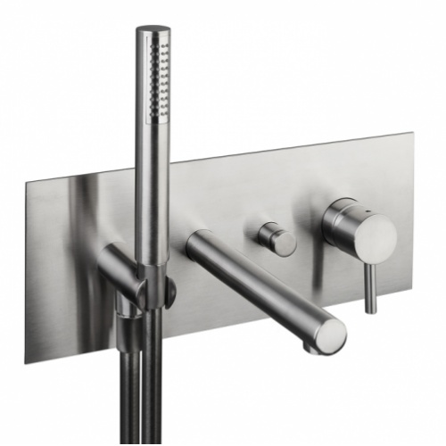 Mitigeur bain/douche mural R003198 à encastrer bec fixe 210mm DMB SUPERINOX