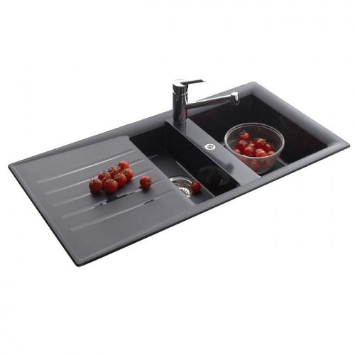 Evier de cuisine Slave 1 cuve et 1 vide-sauce - Noir Evier slave ev277 Evier de cuisine Slave 1 cuve et 1 vide-sauce - Noir Evier slave ev277